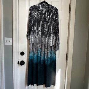 Mint Velvet Ombre shirt dress POCKETS | US 8